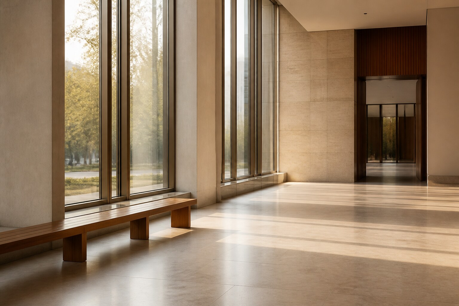 Hall administratif lumineux — démarches